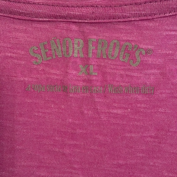 Senor Frog’s Juniors Peace T-Shirt Color Purple Size X-Large - Picture 4 of 8